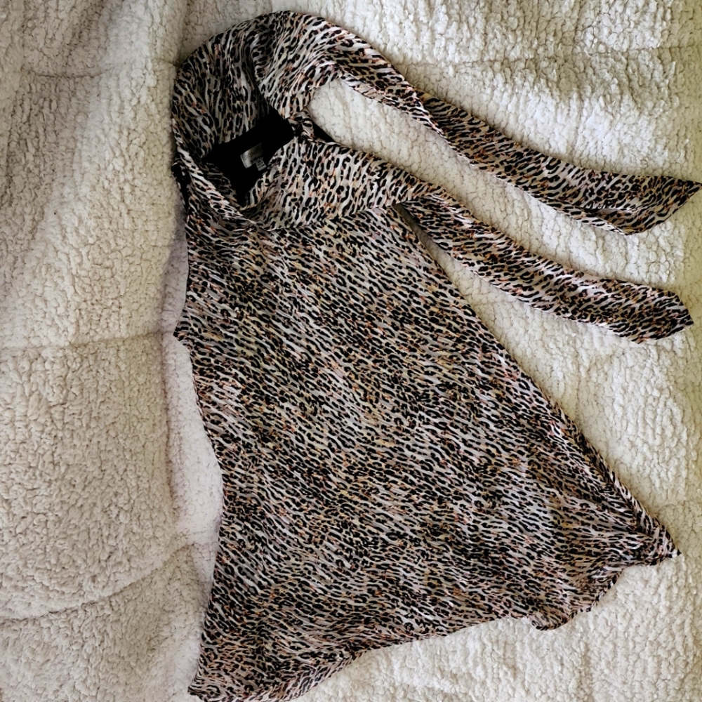 Leopard Print Robbie Bee Trapeze Dress